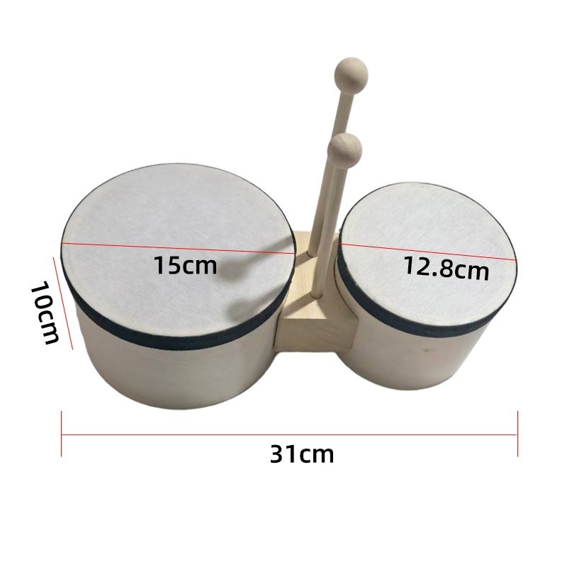 Bongo Drum Set - Professional Bongos 5 6 Inch Portable