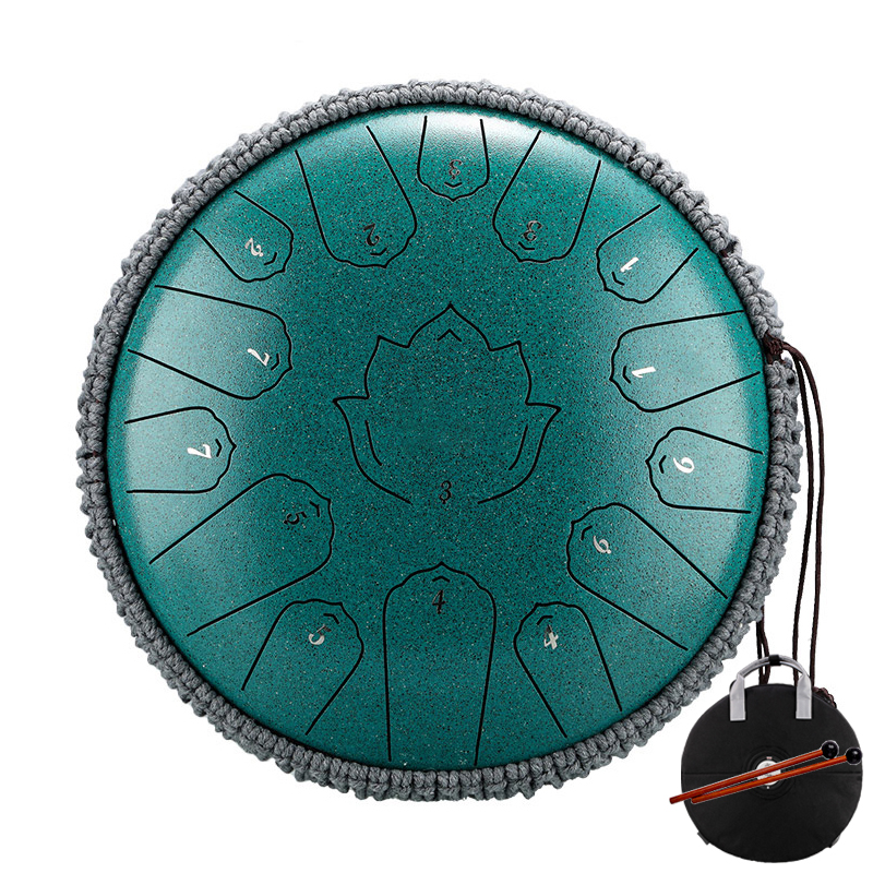 Musical Instrument Types - Hluru Glucophone Steel Tongue Drum 13