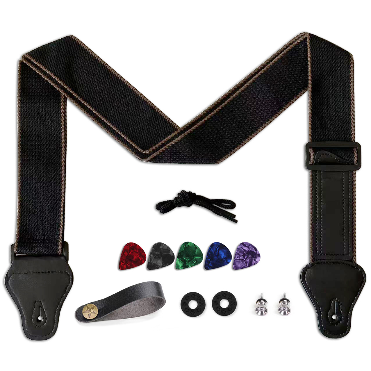 Musical Instrument Types - 11Pcs Guitar Strap for Acoustic /
