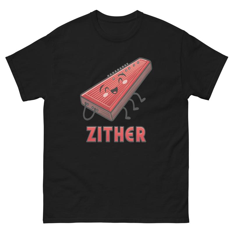 Musical Instrument Zither - Zither Musical Instrument Illustration T Shirt
