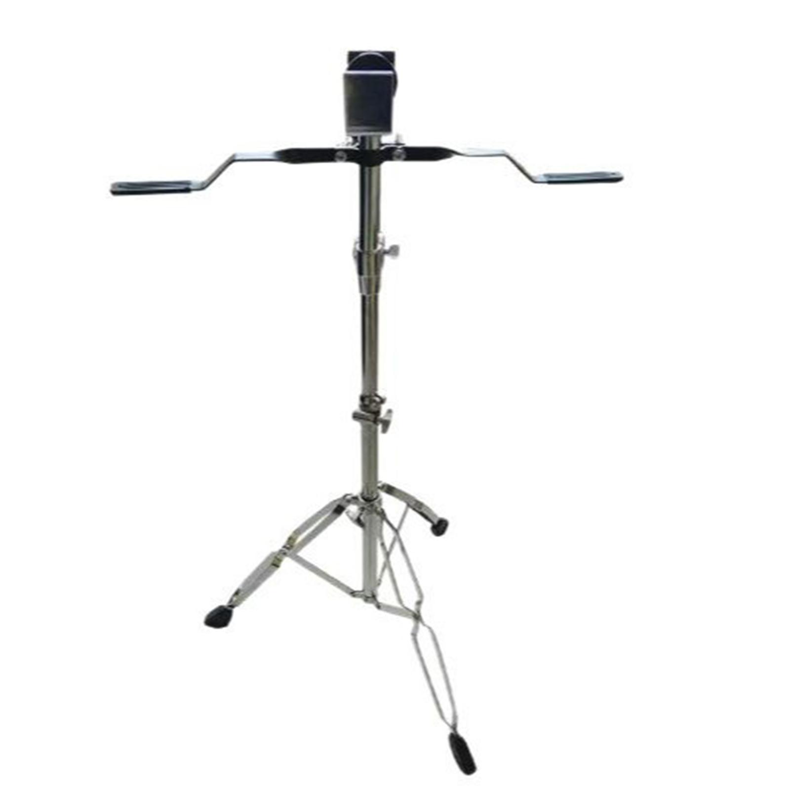 Bongo Drum Set - Sturdy Drum Stand Stainless Steel Instrument