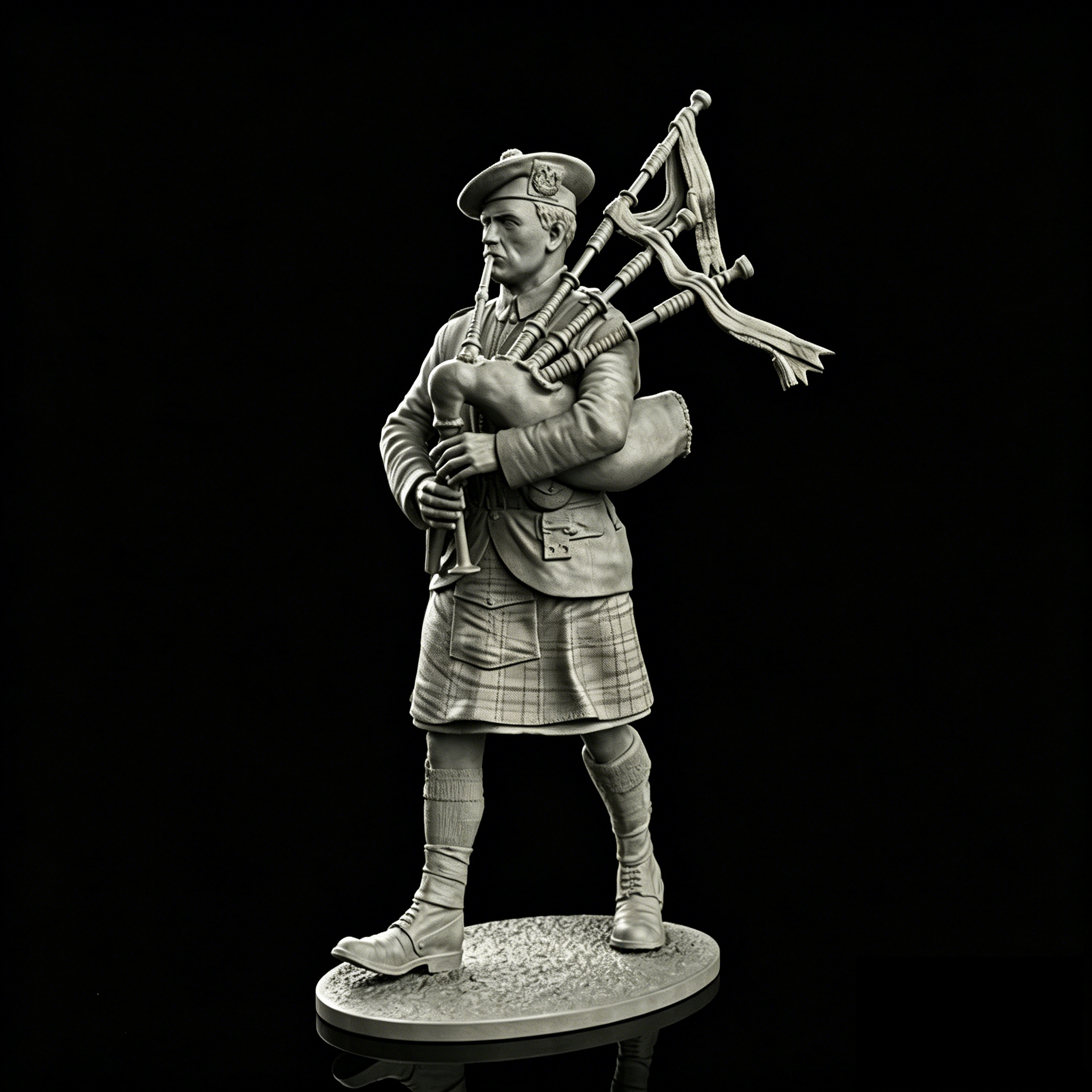 Bagpipe Practice Chanter - resin soldier model GK Scottish bagpipe