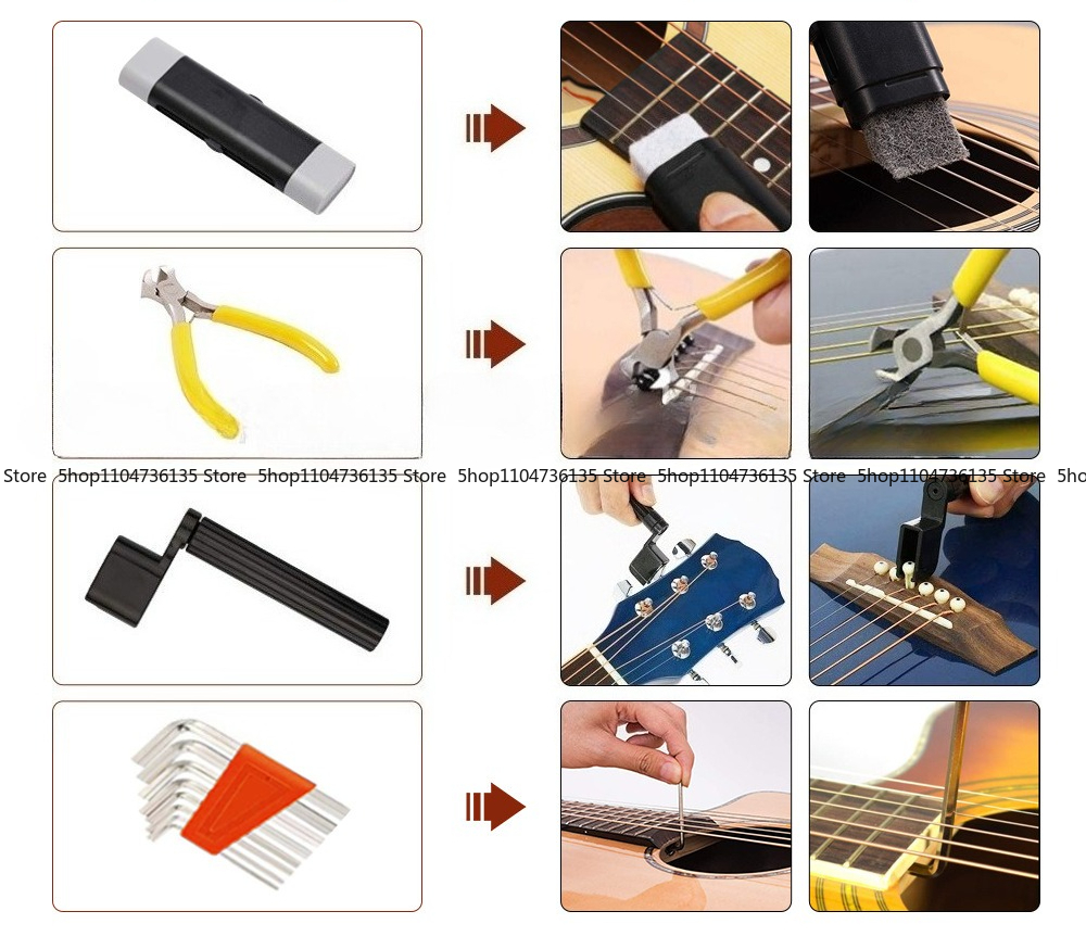 Guitar Kit Set, Musical Instru - مراجعة Musical Instrument Strings وسعره