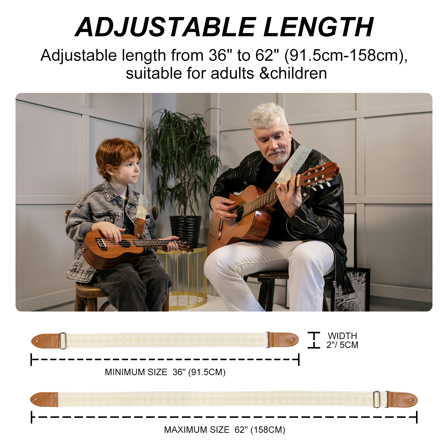FOALS Guitar Straps Folk Bass  - مراجعة Musical Instrument Types وسعره