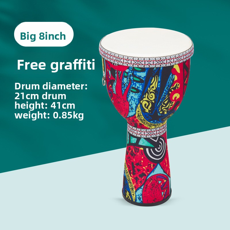 8 inch African  Large 8 Hand D - مراجعة Bongo Drum Set وسعره