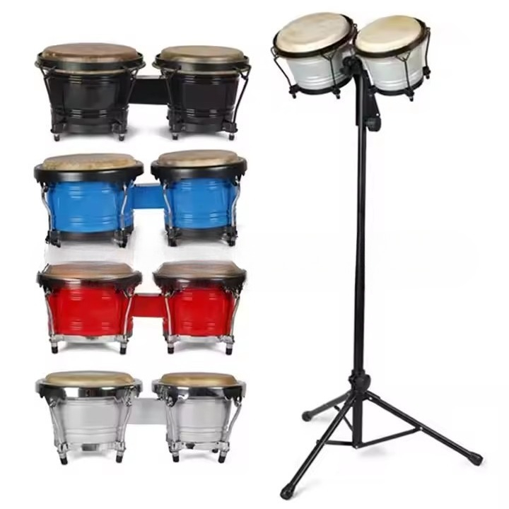 Professional Bongo Tambourine  - مراجعة Bongo Drum Set وسعره