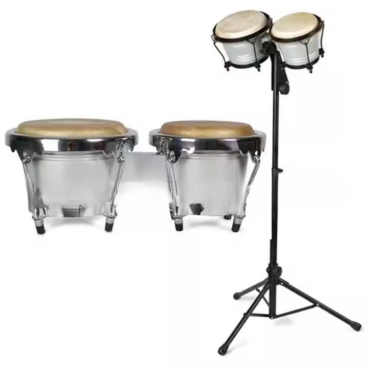 Professional Bongo Tambourine  - مراجعة Bongo Drum Set وسعره