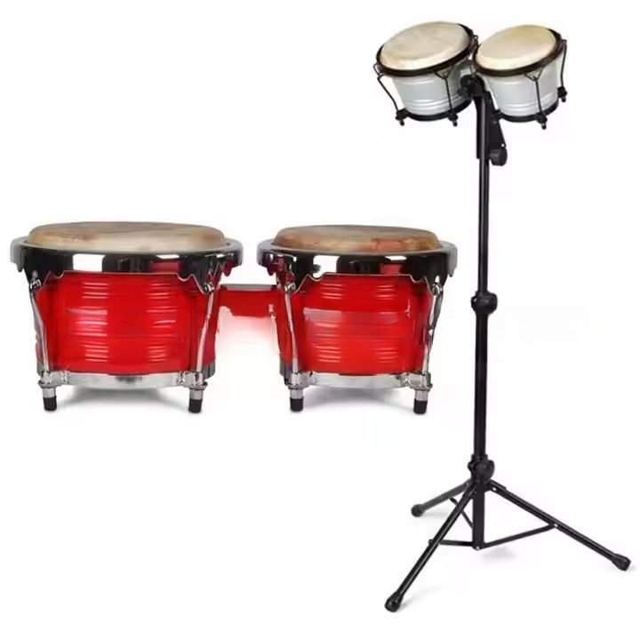 Professional Bongo Tambourine  - مراجعة Bongo Drum Set وسعره