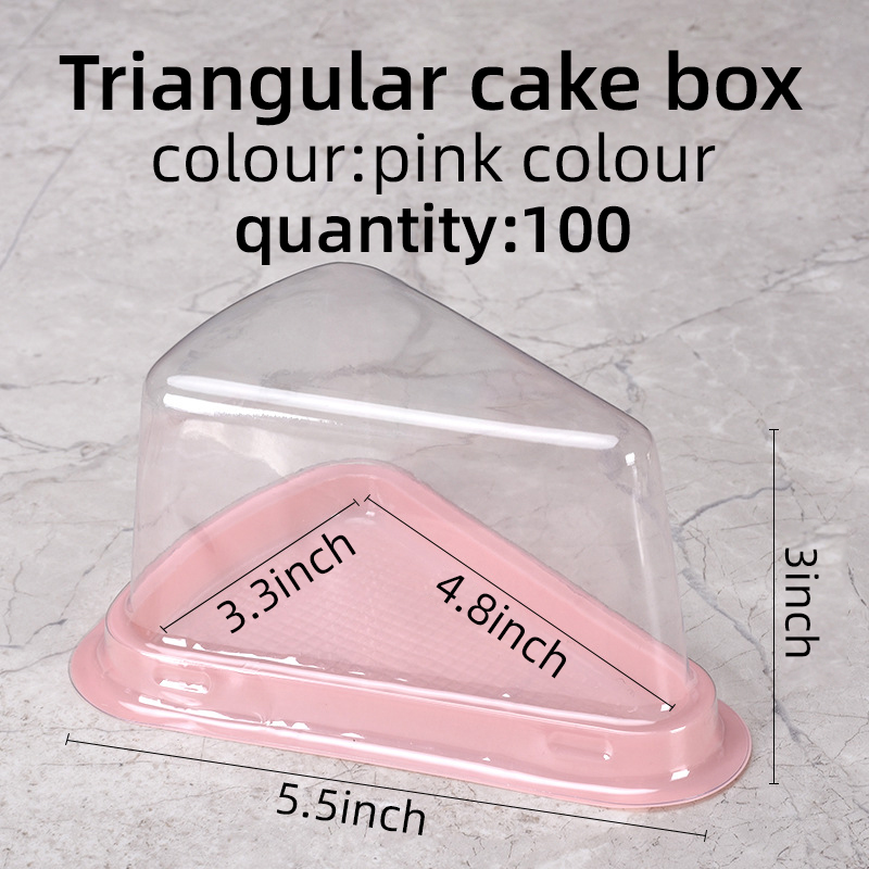 100 PCS Disposable Cake Box,Pl - مراجعة Musical Instrument Triangle وسعره