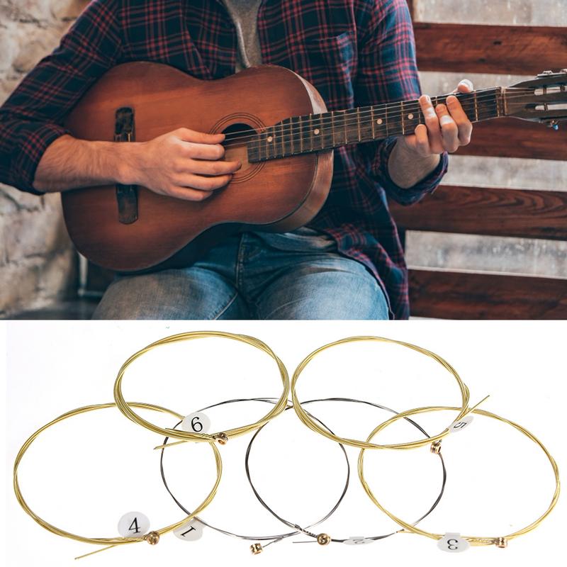 6Pcs High-Quality Acoustic Gui - مراجعة Musical Instrument Strings وسعره