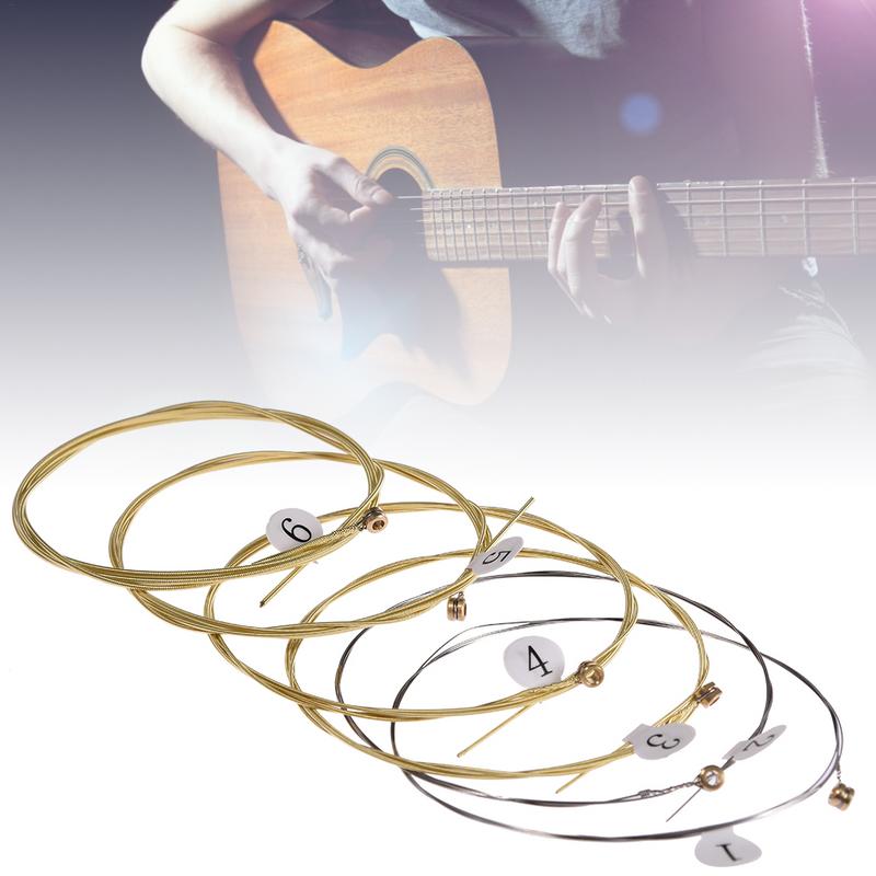6Pcs High-Quality Acoustic Gui - مراجعة Musical Instrument Strings وسعره