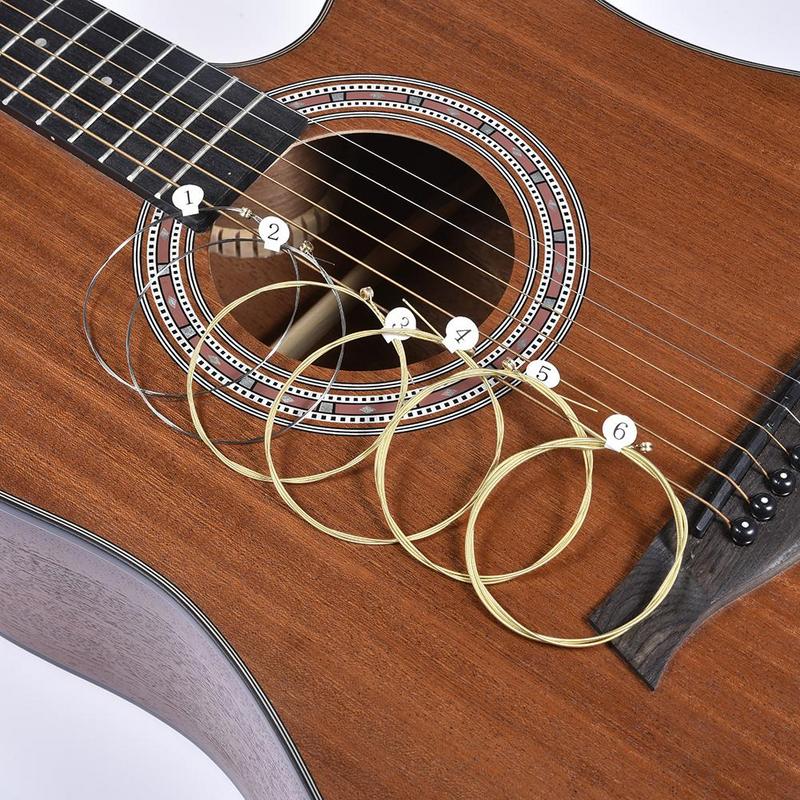 6Pcs High-Quality Acoustic Gui - مراجعة Musical Instrument Strings وسعره