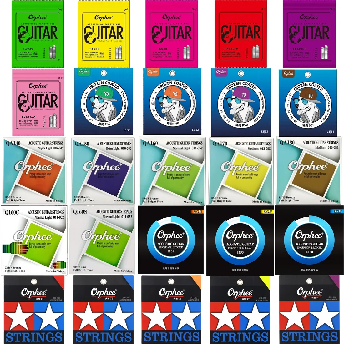 Orphee Acoustic Guitar Strings - مراجعة Musical Instrument Strings وسعره