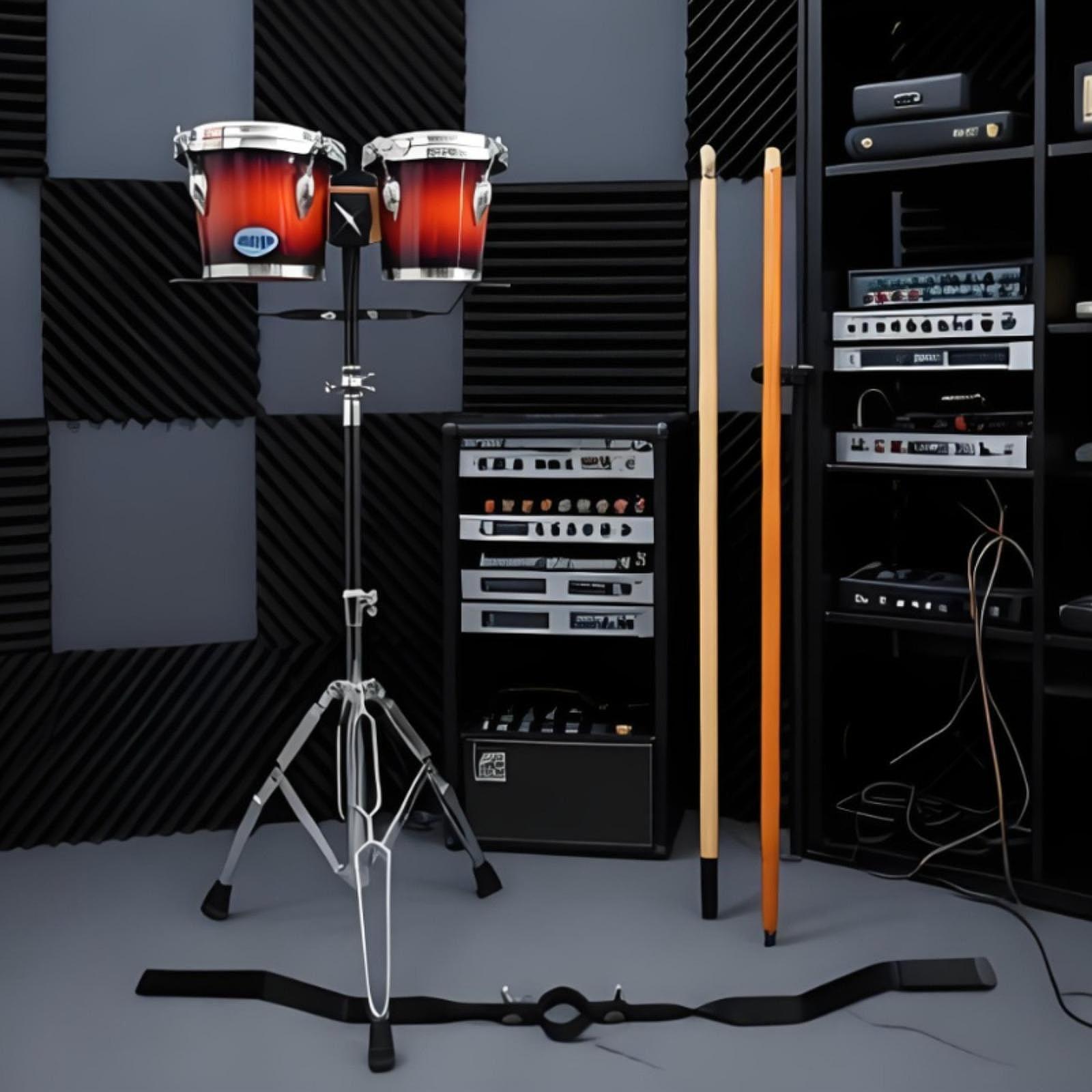 Music Percussion Drum Stand Ba - مراجعة Bongo Drum Set وسعره