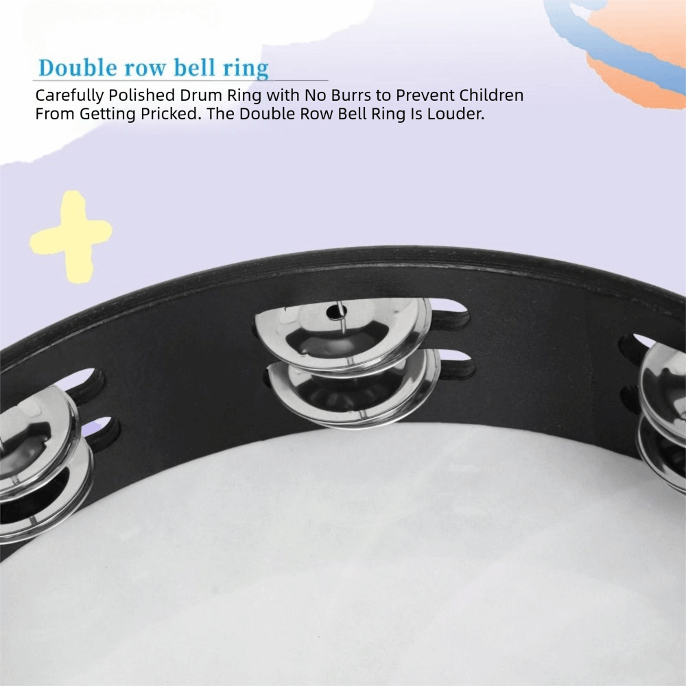Double Row Jingles Hand Drum D - مراجعة Musical Instruments Game وسعره