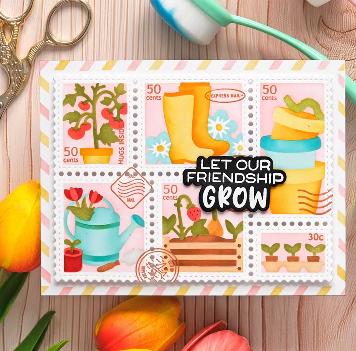 Seed Packet Postage Collage Ga - مراجعة Musical Instrument Triangle وسعره