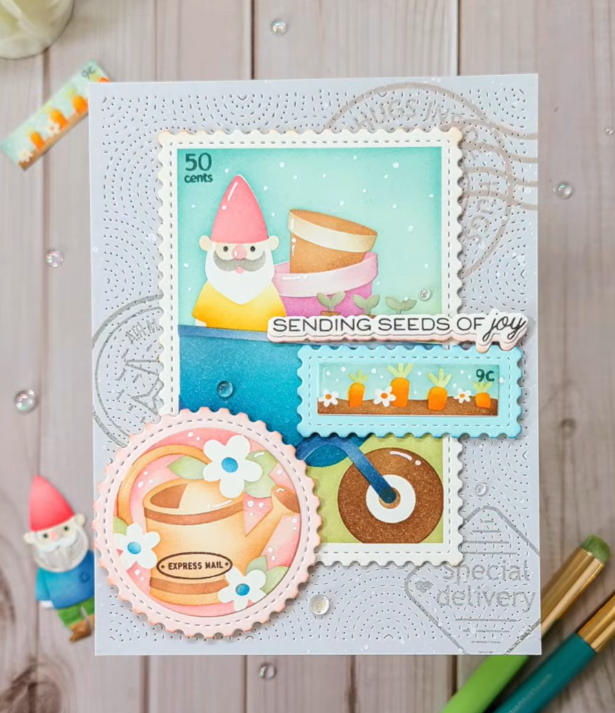 Seed Packet Postage Collage Ga - مراجعة Musical Instrument Triangle وسعره