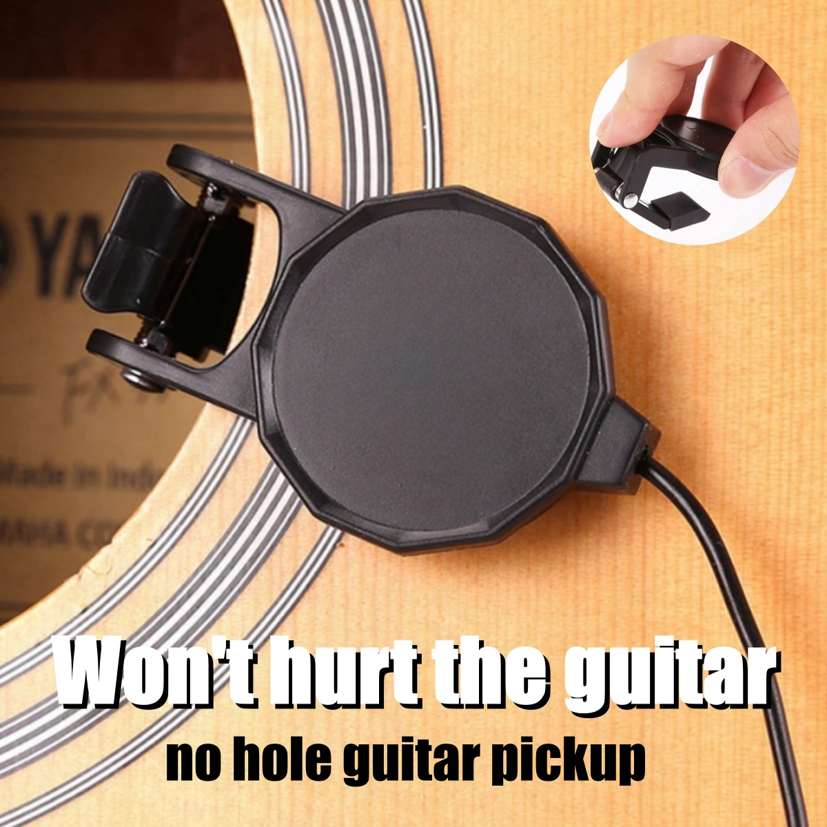 Audio Jack Clip On Pickup for  - مراجعة Musical Instrument Types وسعره