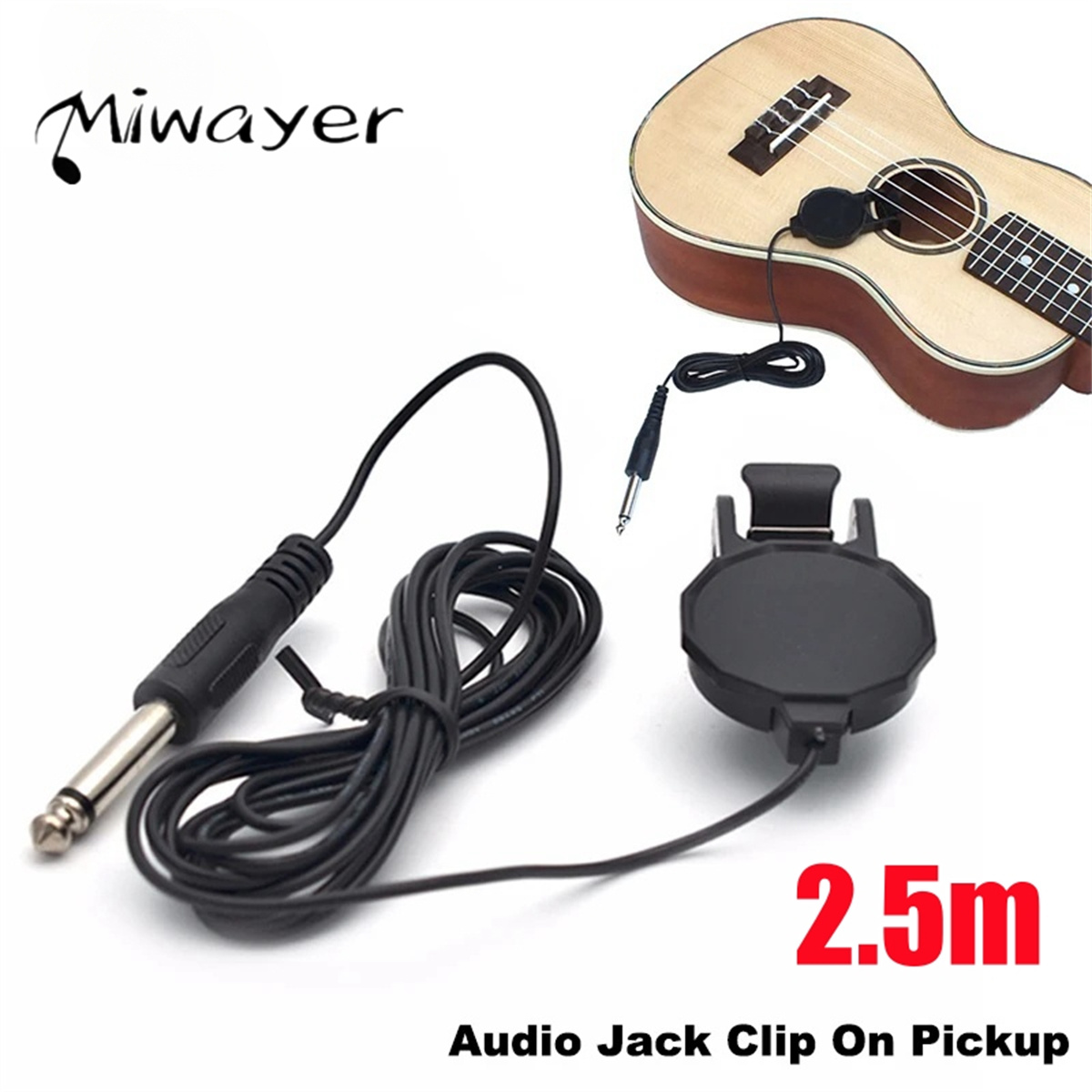 Audio Jack Clip On Pickup for  - مراجعة Musical Instrument Types وسعره