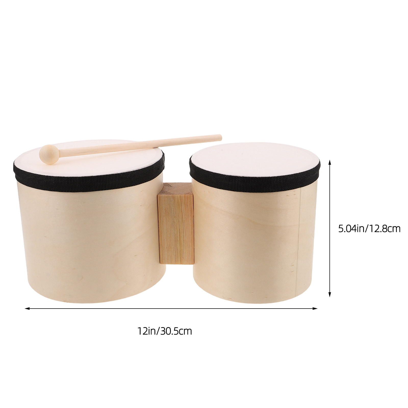 1 Sets Wooden Bongos Hand Drum - مراجعة Bongo Drum Set وسعره