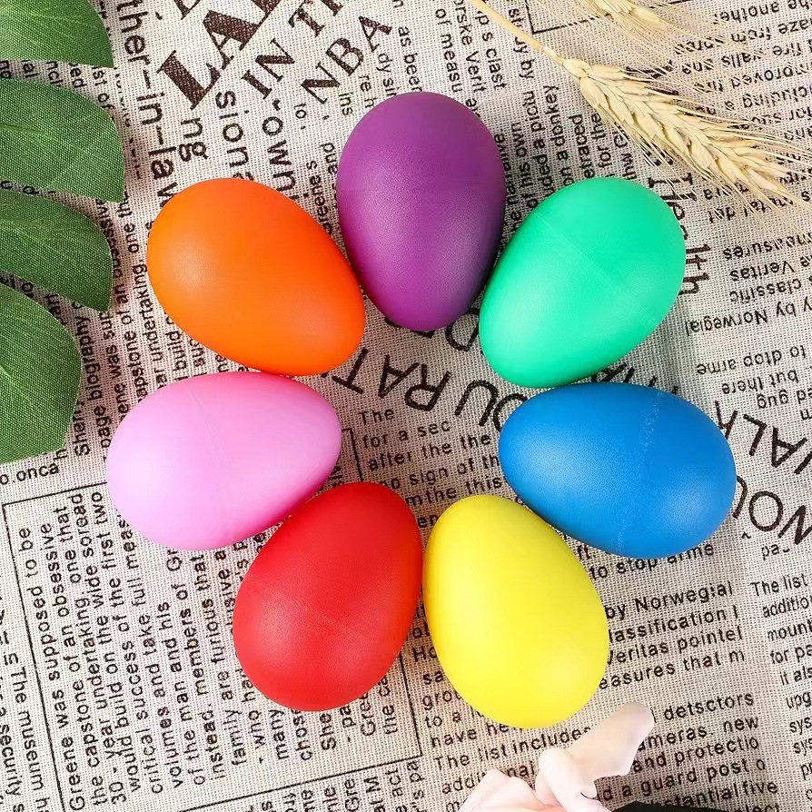 2Pcs Plastic Egg Shakers Percu - مراجعة Musical Instruments Game وسعره