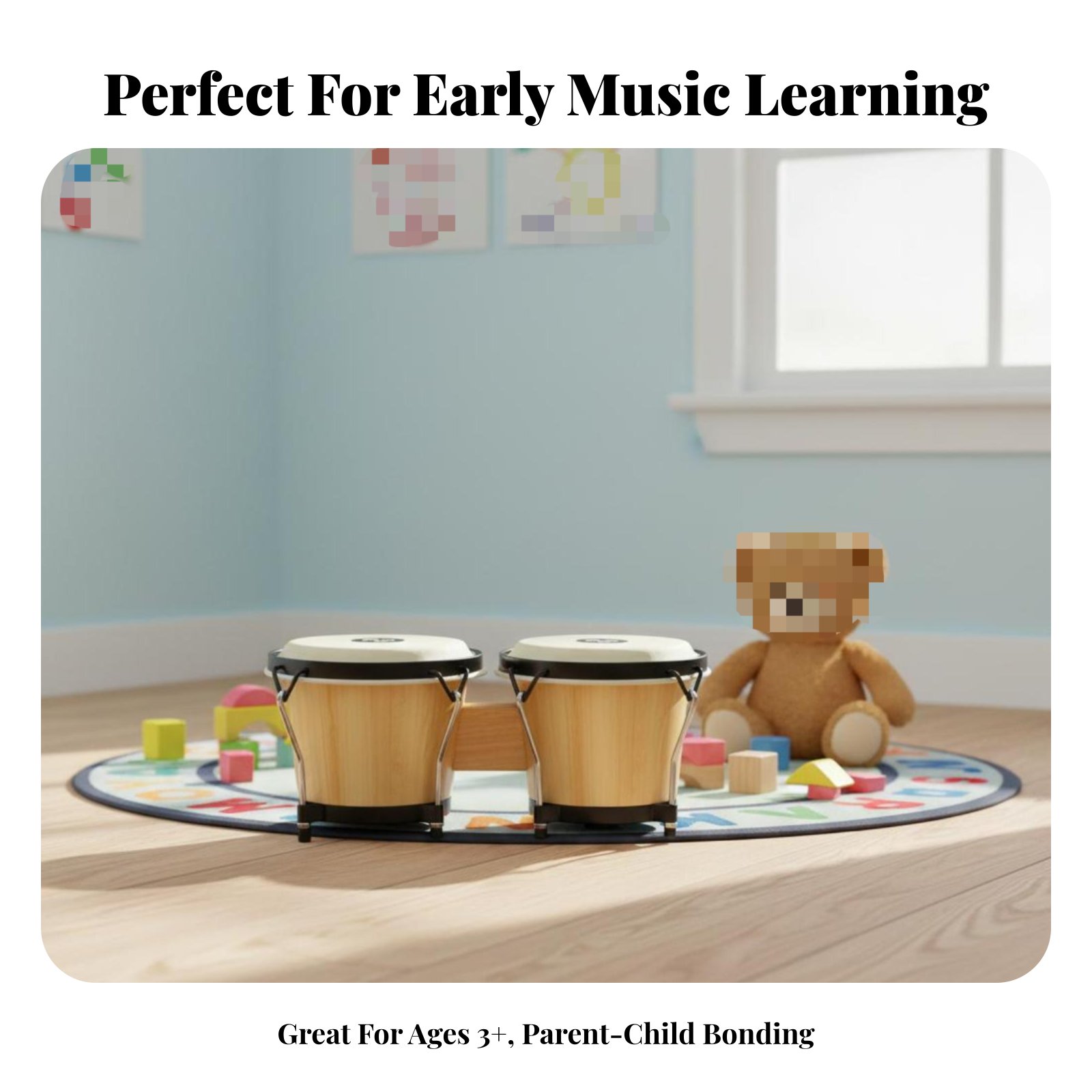 Bongo Drum Set Educational 6 a - مراجعة Bongo Drum Set وسعره