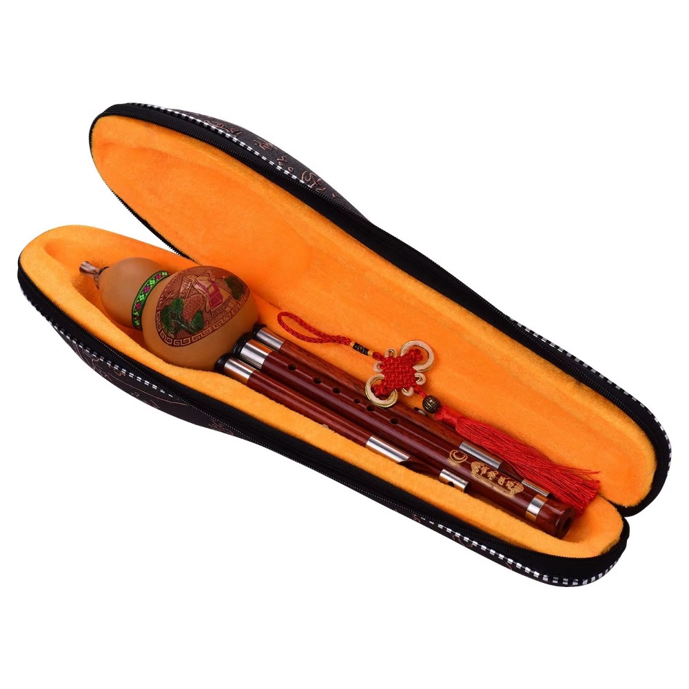 3-Tone C Key Hulusi Gourd Flut - مراجعة Musical Instruments وسعره