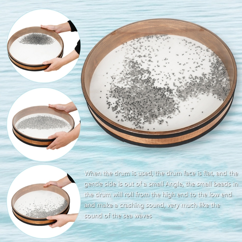 Ocean Waves Drum Wood Sea Drum - مراجعة Ocean Drum Wave وسعره
