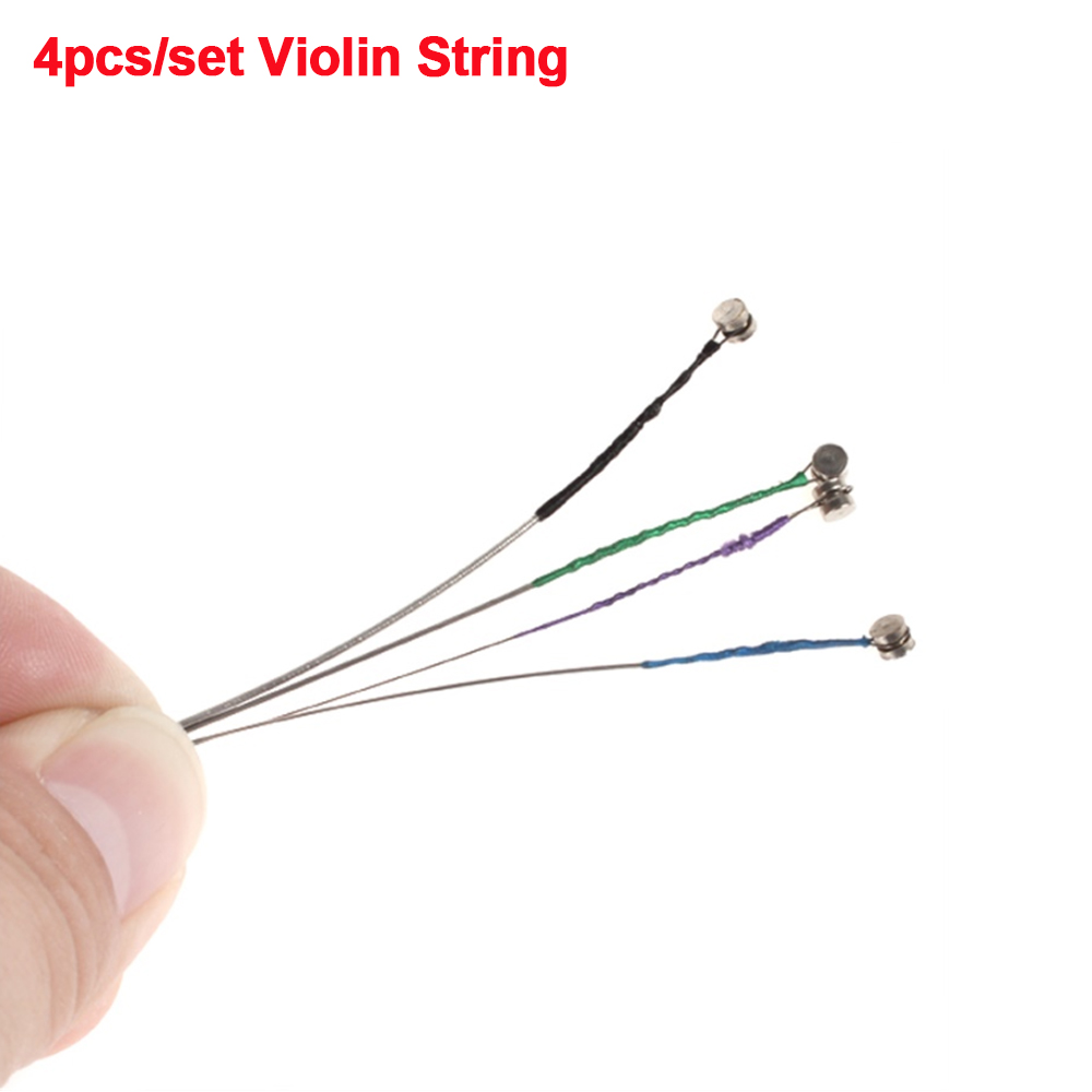 4pcs/set Violin Strings E-A-D- - مراجعة Musical Instrument Veena وسعره