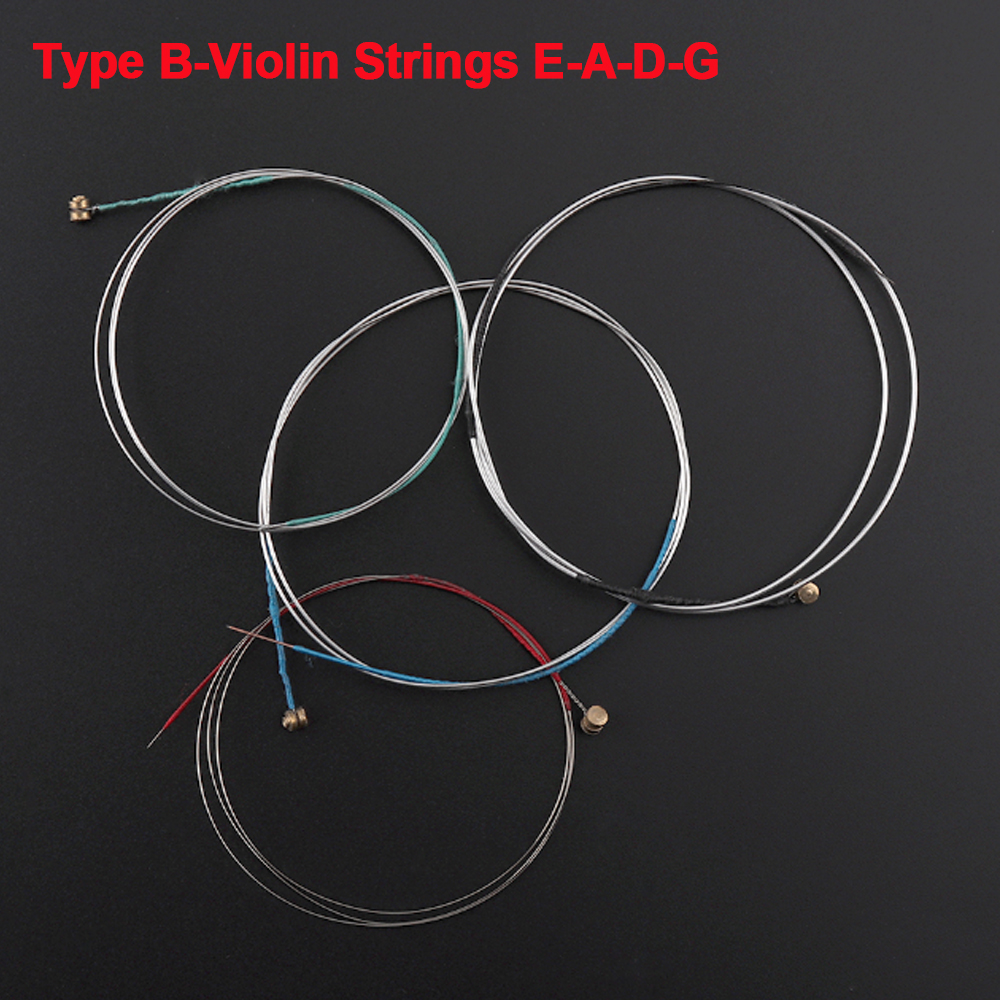 4pcs/set Violin Strings E-A-D- - مراجعة Musical Instrument Veena وسعره