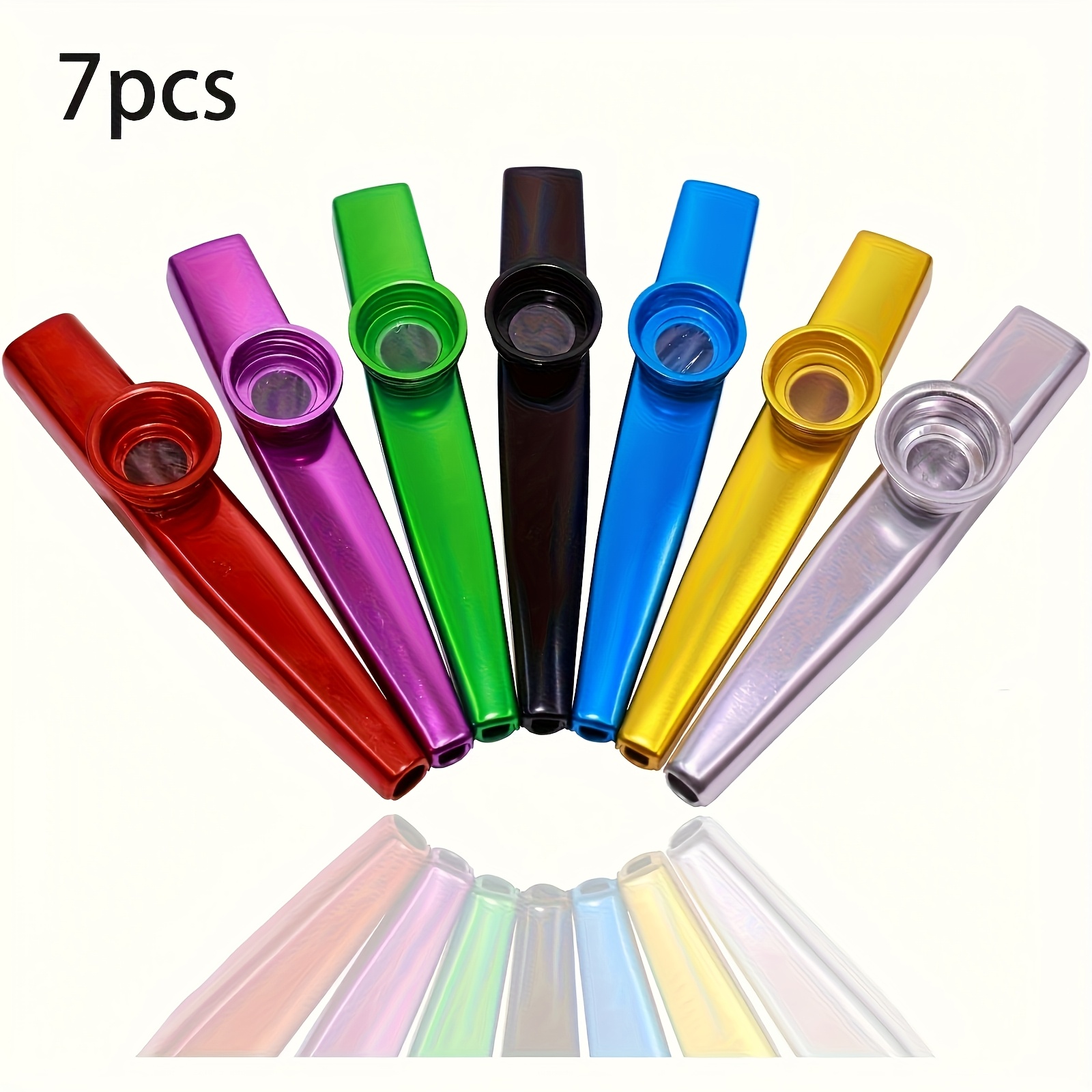 7pcs Metal Kazoos Simple Desig - مراجعة Musical Instrument Veena وسعره
