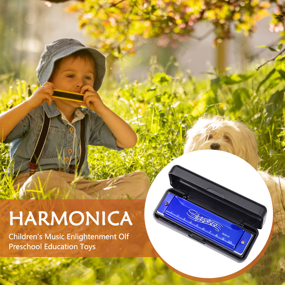 10 Hole 20 Tone Harmonica Earl - مراجعة Musical Instrument Easy To Learn وسعره