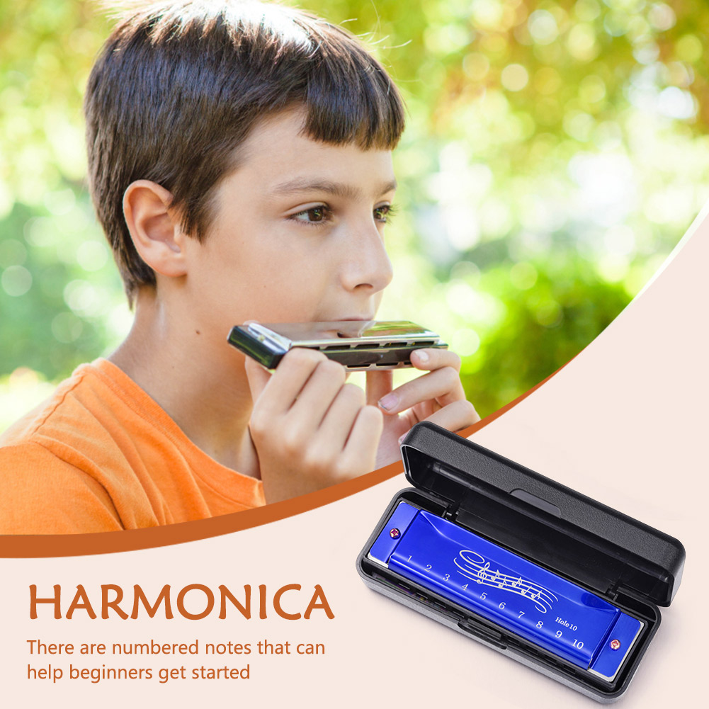 10 Hole 20 Tone Harmonica Earl - مراجعة Musical Instrument Easy To Learn وسعره