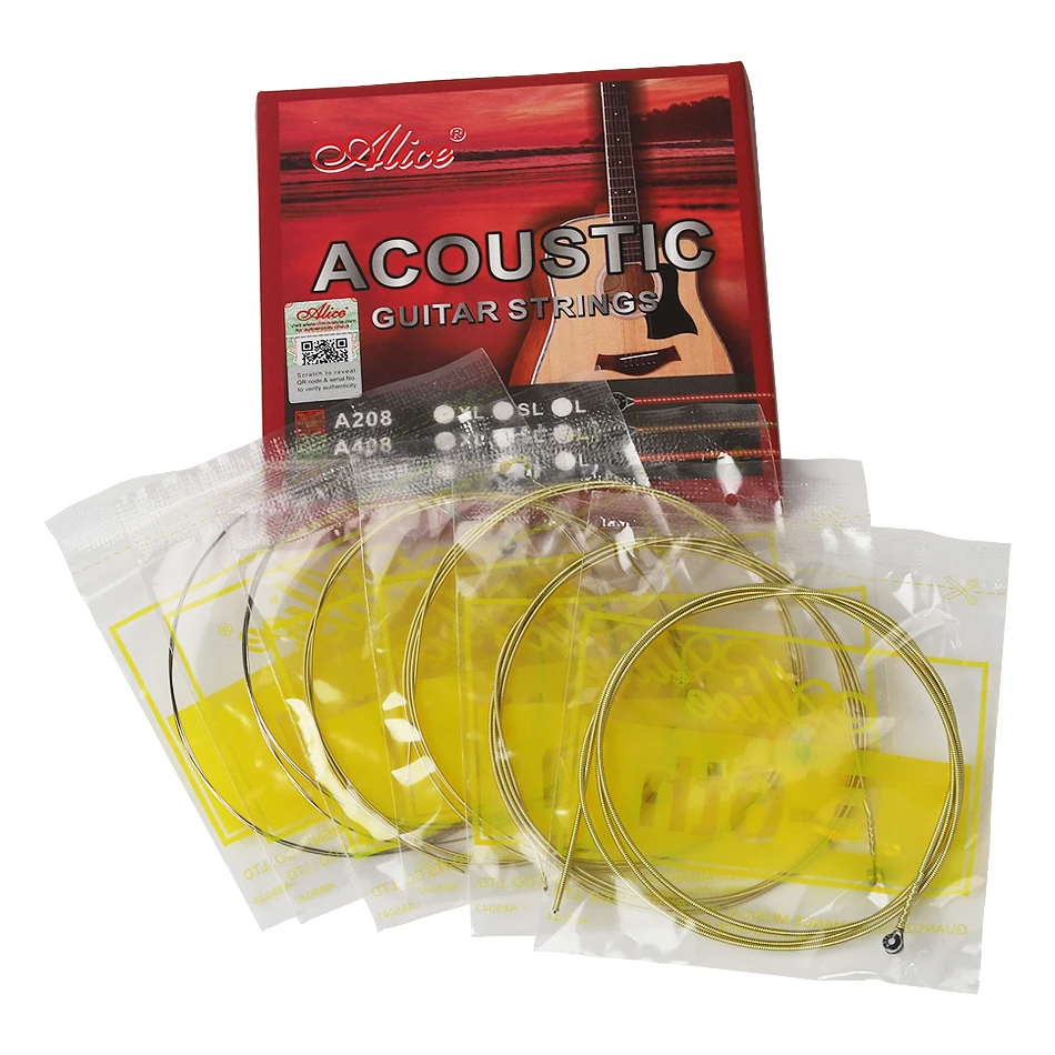 Alice A408  Full set Acoustic  - مراجعة Musical Instrument Strings وسعره