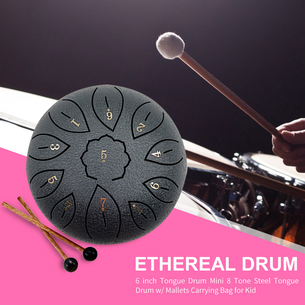Glucophone Steel Tongue Drum 6 - مراجعة Musical Instrument Types وسعره