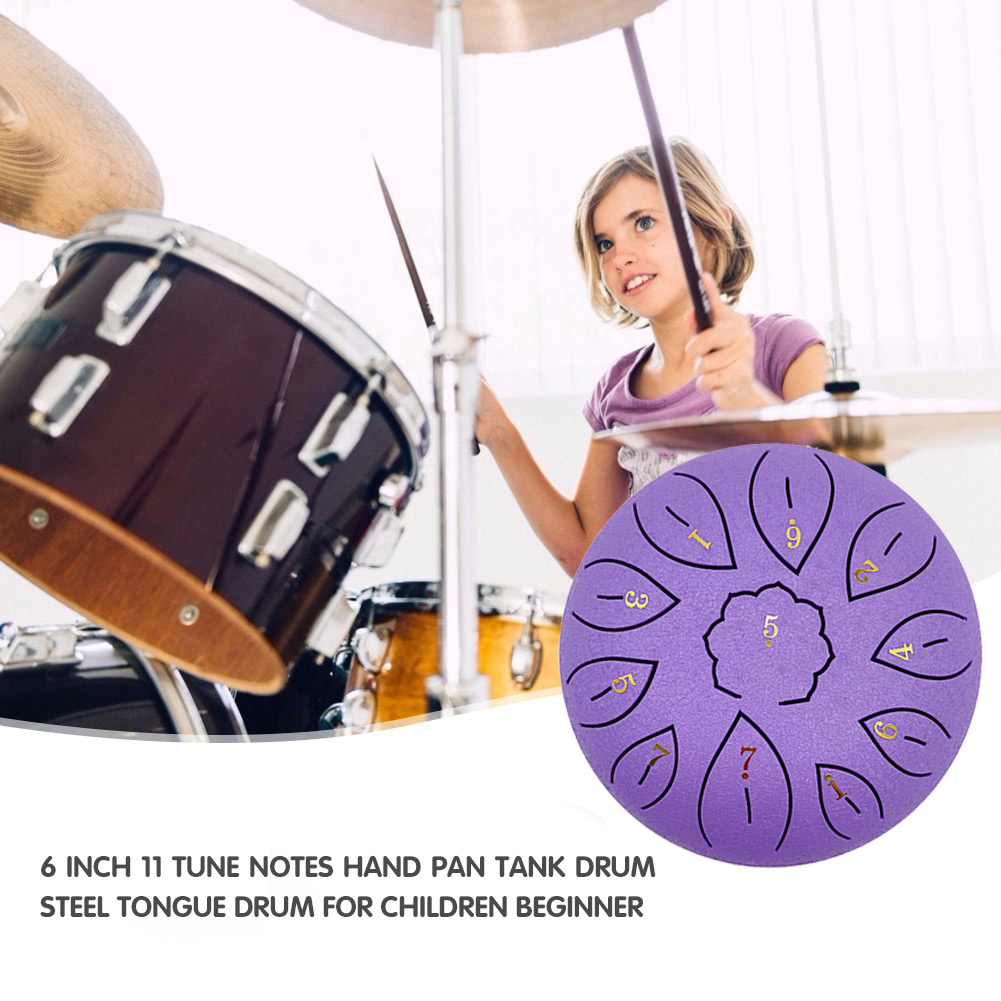Glucophone Steel Tongue Drum 6 - مراجعة Musical Instrument Types وسعره
