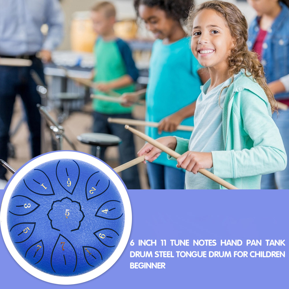 Glucophone Steel Tongue Drum 6 - مراجعة Musical Instrument Types وسعره