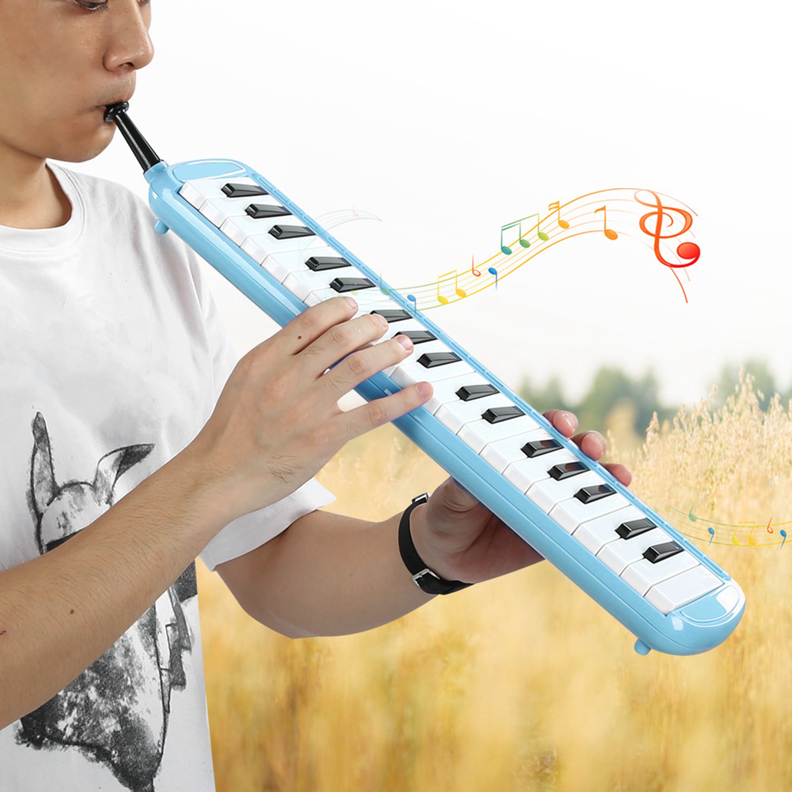 Melodica 37 Key Wind Musical I - مراجعة Musical Instrument Reed وسعره
