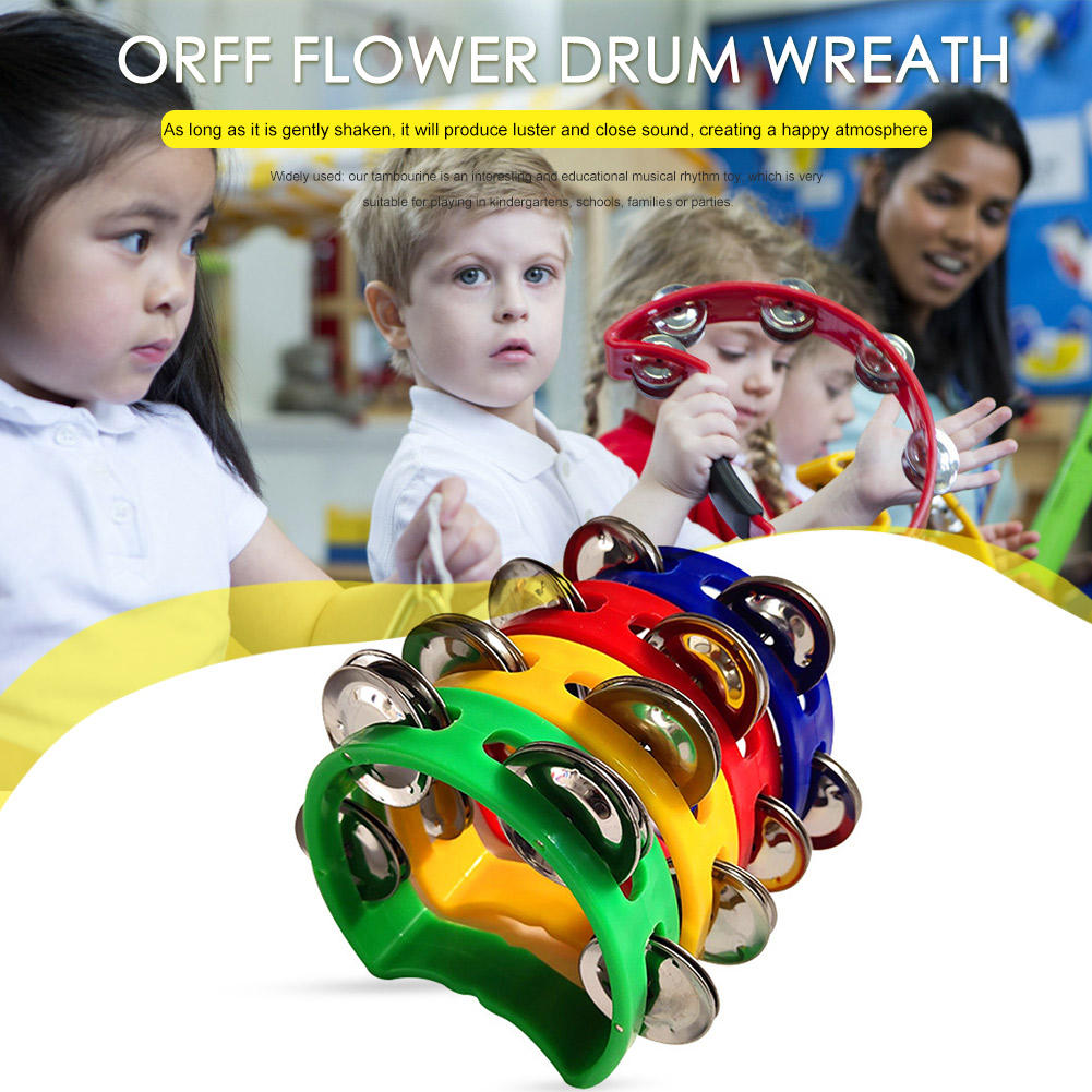 4pcs Tambourine Jingles Rattle - مراجعة Musical Instrument Types وسعره