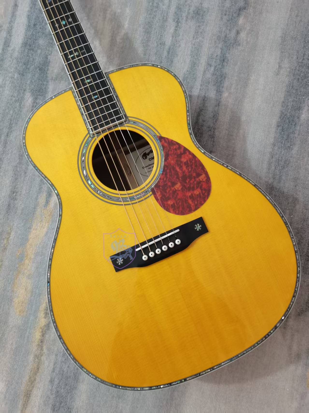 6-string brand new OM42 acoust - مراجعة Musical Instrument Strings وسعره