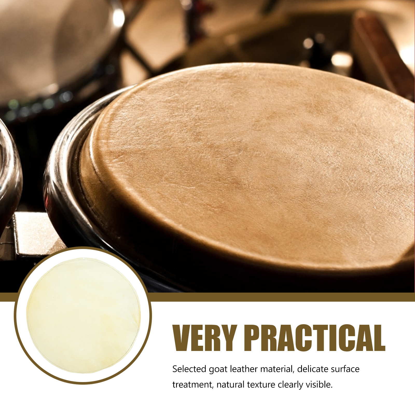 African Drum Skin Fittings Per - مراجعة Bongo Drum Set وسعره