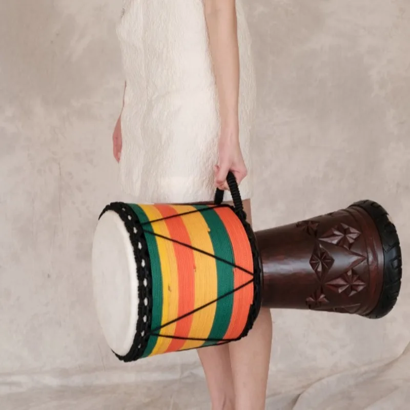 12 Inch Djembe Mahogany Africa - مراجعة Musical Instrument Types وسعره
