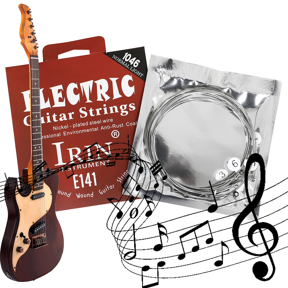 Electric Guitar Strings Set Ni - مراجعة Musical Instrument Strings وسعره
