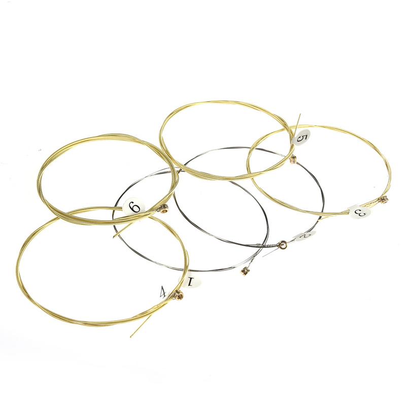 hot sale 6pcs/set Acoustic Gui - مراجعة Musical Instrument Strings وسعره