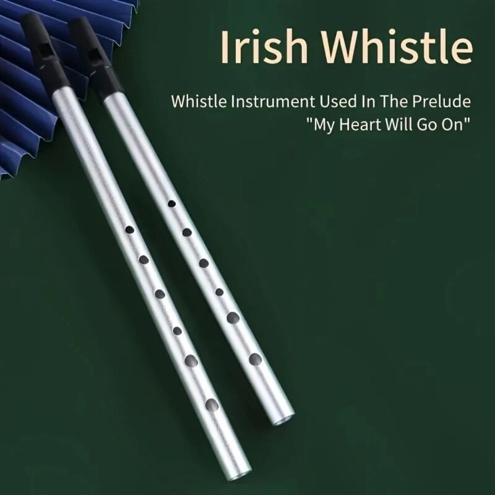 C/D Key Irish Whistle Flute 6  - مراجعة Musical Instrument Easy To Learn وسعره