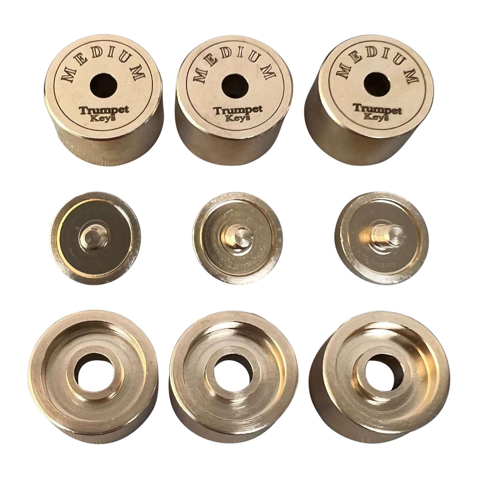 9Pcs Trumpet Valve Caps - Heav - مراجعة Musical Instrument Repairs وسعره