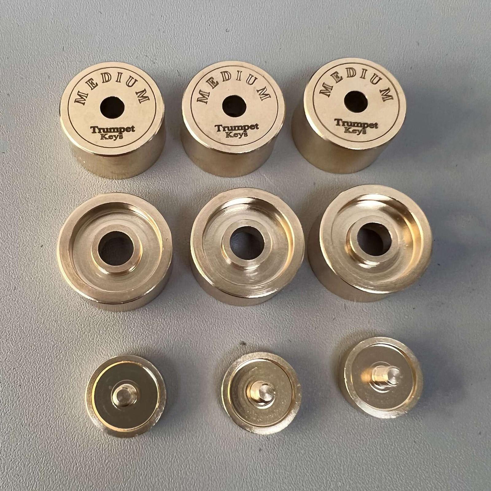9Pcs Trumpet Valve Caps - Heav - مراجعة Musical Instrument Repairs وسعره