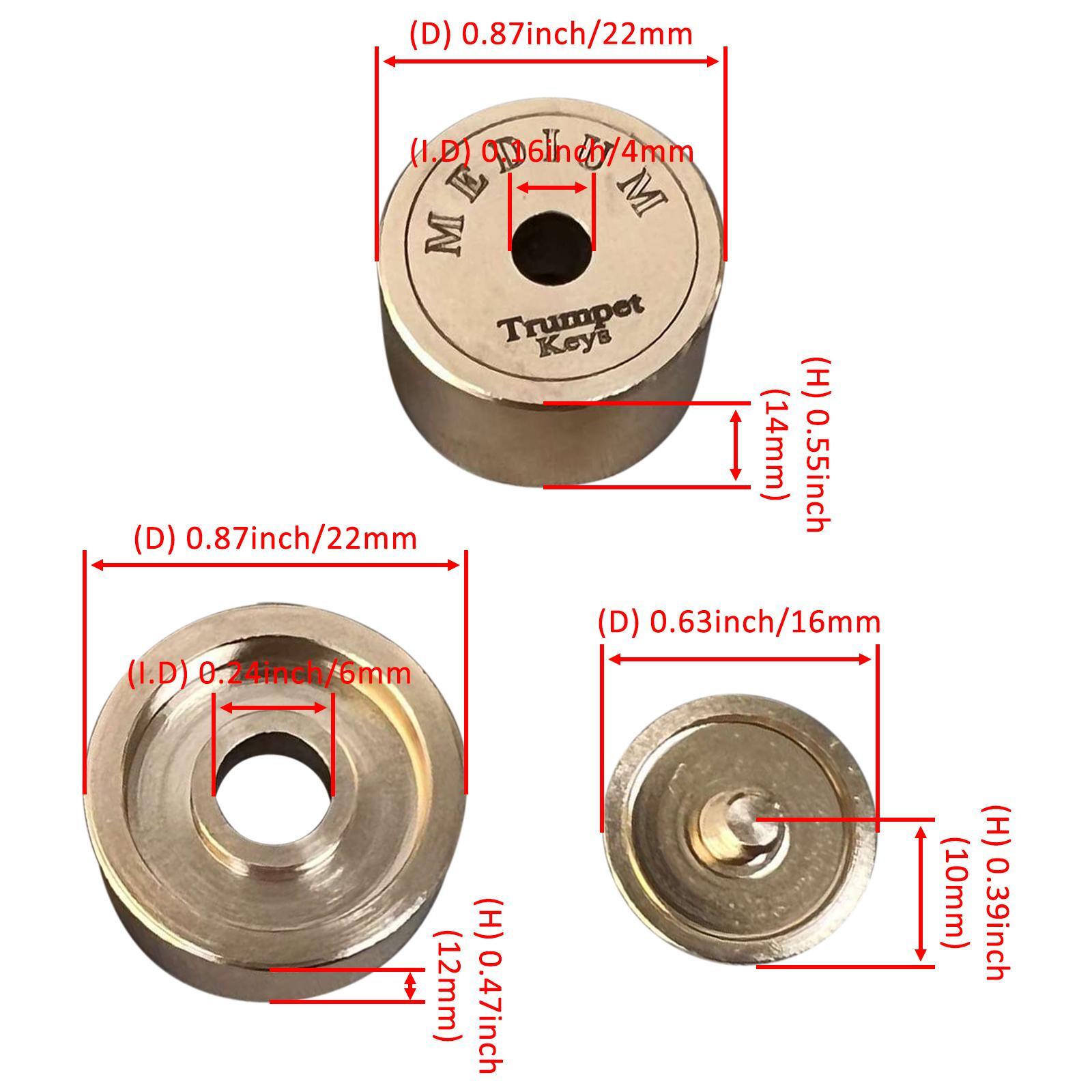 9Pcs Trumpet Valve Caps - Heav - مراجعة Musical Instrument Repairs وسعره