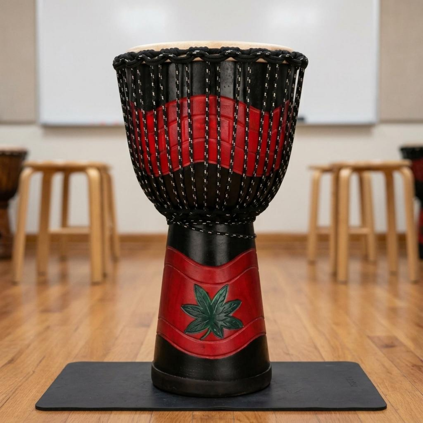 Djembe Drum Natural Drumhead R - مراجعة Musical Instrument Types وسعره
