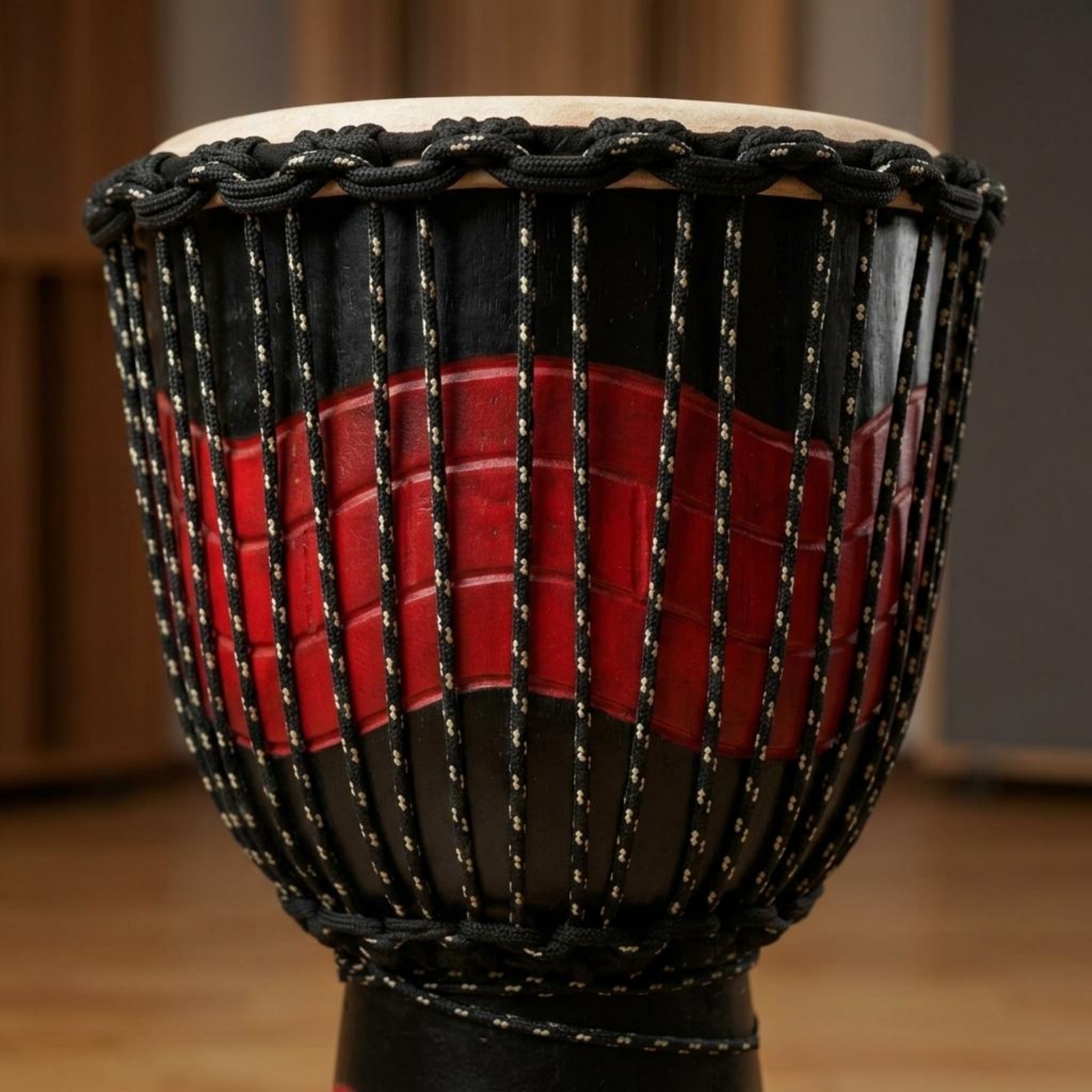 Djembe Drum Natural Drumhead R - مراجعة Musical Instrument Types وسعره